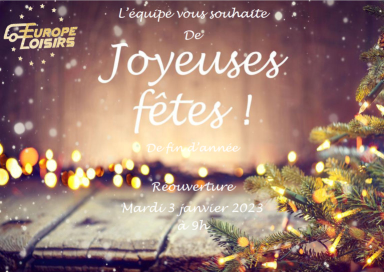 Joyeuses fêtes de fin d'année
