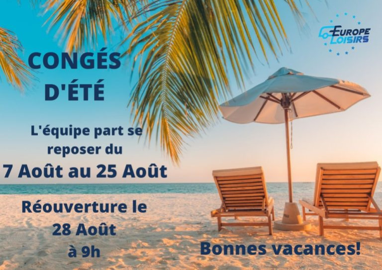 Congés d'été 2023